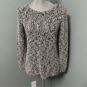 TOMMY HILFIGER METALLIC KNIT SWEATER LONG SLEEVE CREW NECK women’s size XS